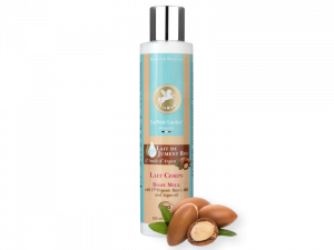 Lait pour le corps au Lait de jument bio, et à l'huile d’Argan.