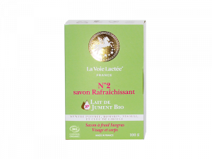 N°2 savon Rafraîchissant au Lait de jument bio et Menthe poivrée.
