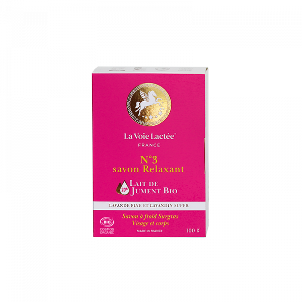 N°3 savon Relaxant au Lait de jument bio et Lavande