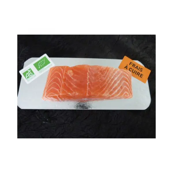 Saumon Bio pavé frais sans peau155-185g non fumé sur Précommande