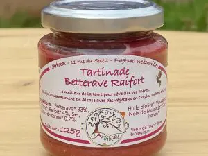 Tartinade Betterave Raifort Bio 125g