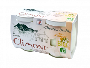 Yaourt Chèvre Brebis Fleur d'Oranger Bio 2x125g