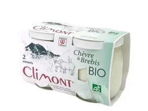 Yaourt Chèvre Brebis Bio Nature 2x125g