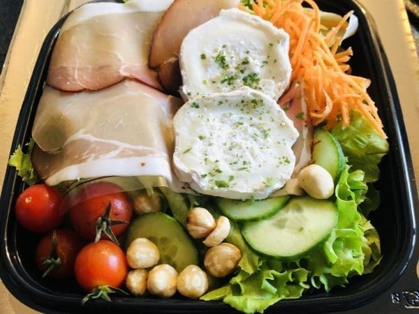 Salade Jambon fumé chèvre