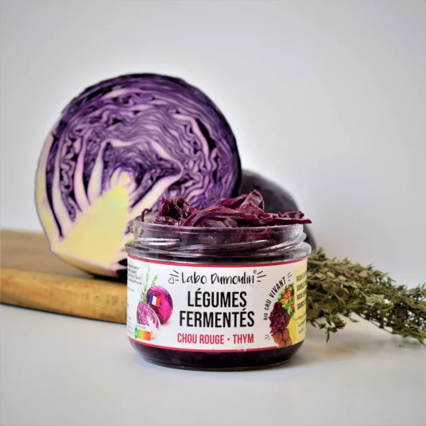 Légumes Lacto-Fermentés  Chou Rouge-Thym Bio
