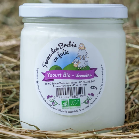 Yaourt de Brebis Bio Verveine 425g 0.50 € de consigne comprise